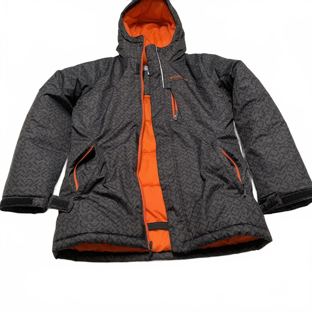 Columbia Men's Size Large Black Orange Hooded Insulated Jacket