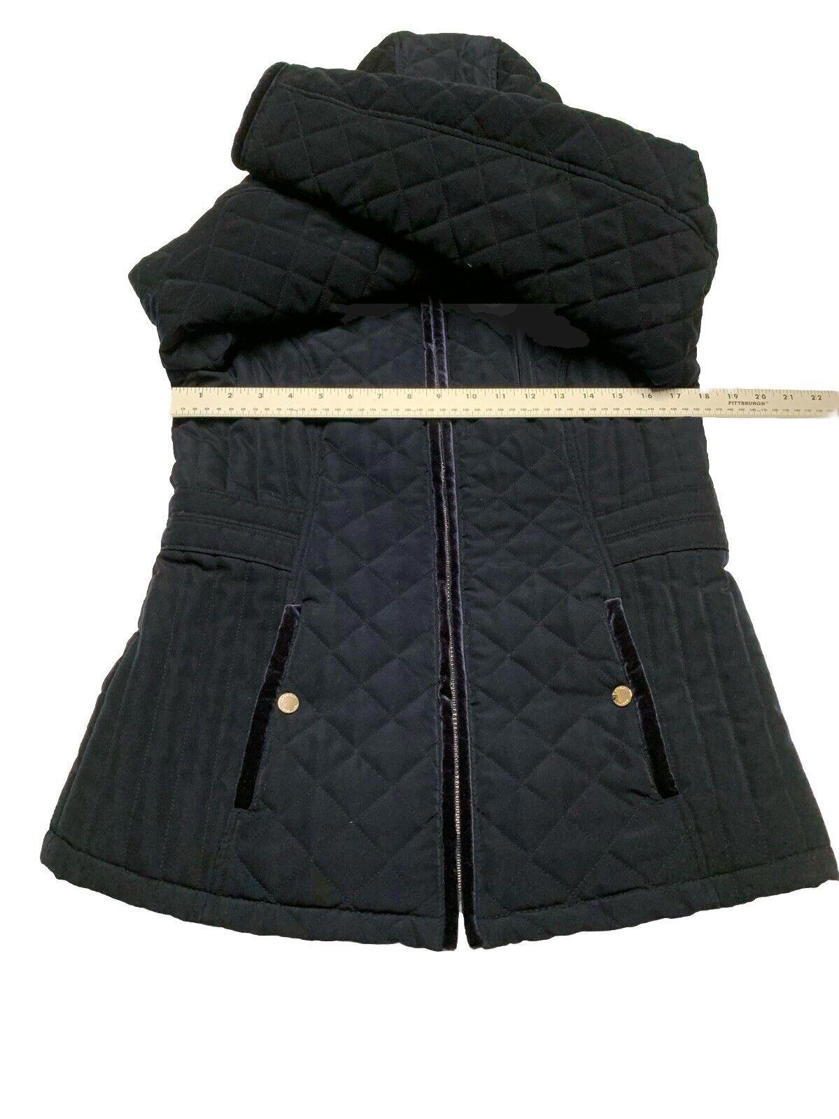 Laundry by Shelli Segal Women’s Size Small Navy Blue Hooded Coat Jacket Zipper
