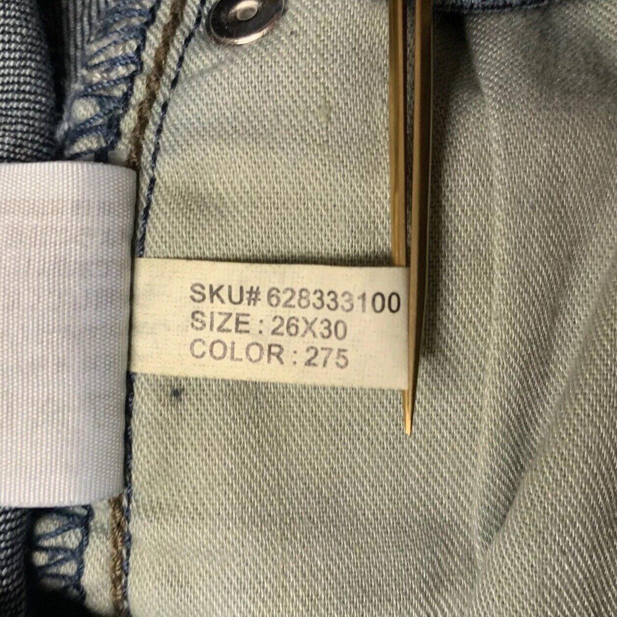 Abercrombie & Fitch Mens 26x30 Blue Jeans Rustin Athletic Slim Stretch