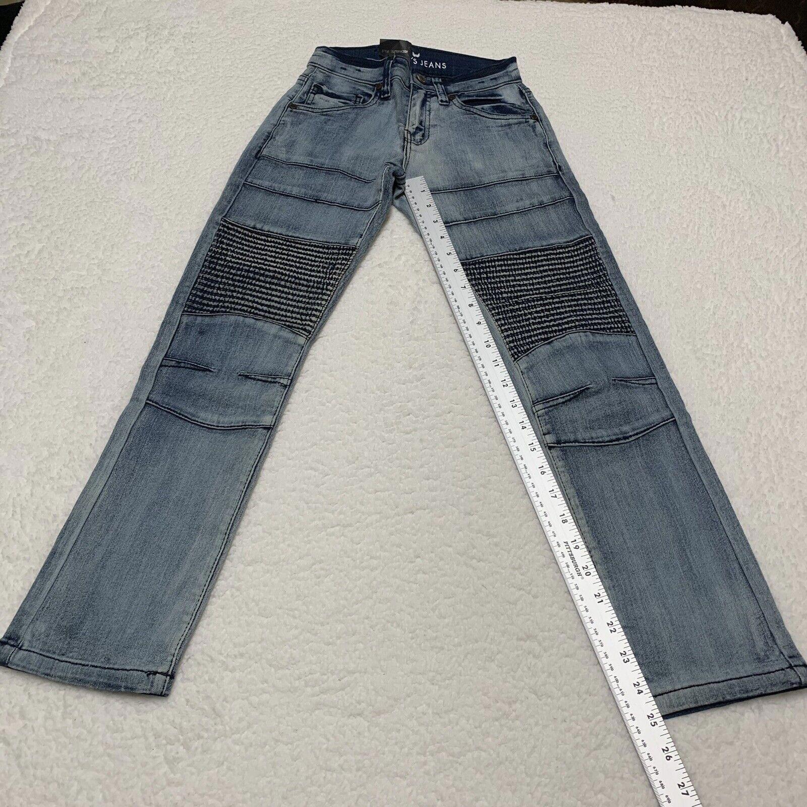 Steves Jeans Boys Size 8 Skinny Fit Blue Stretch Maximum Comfort Denim