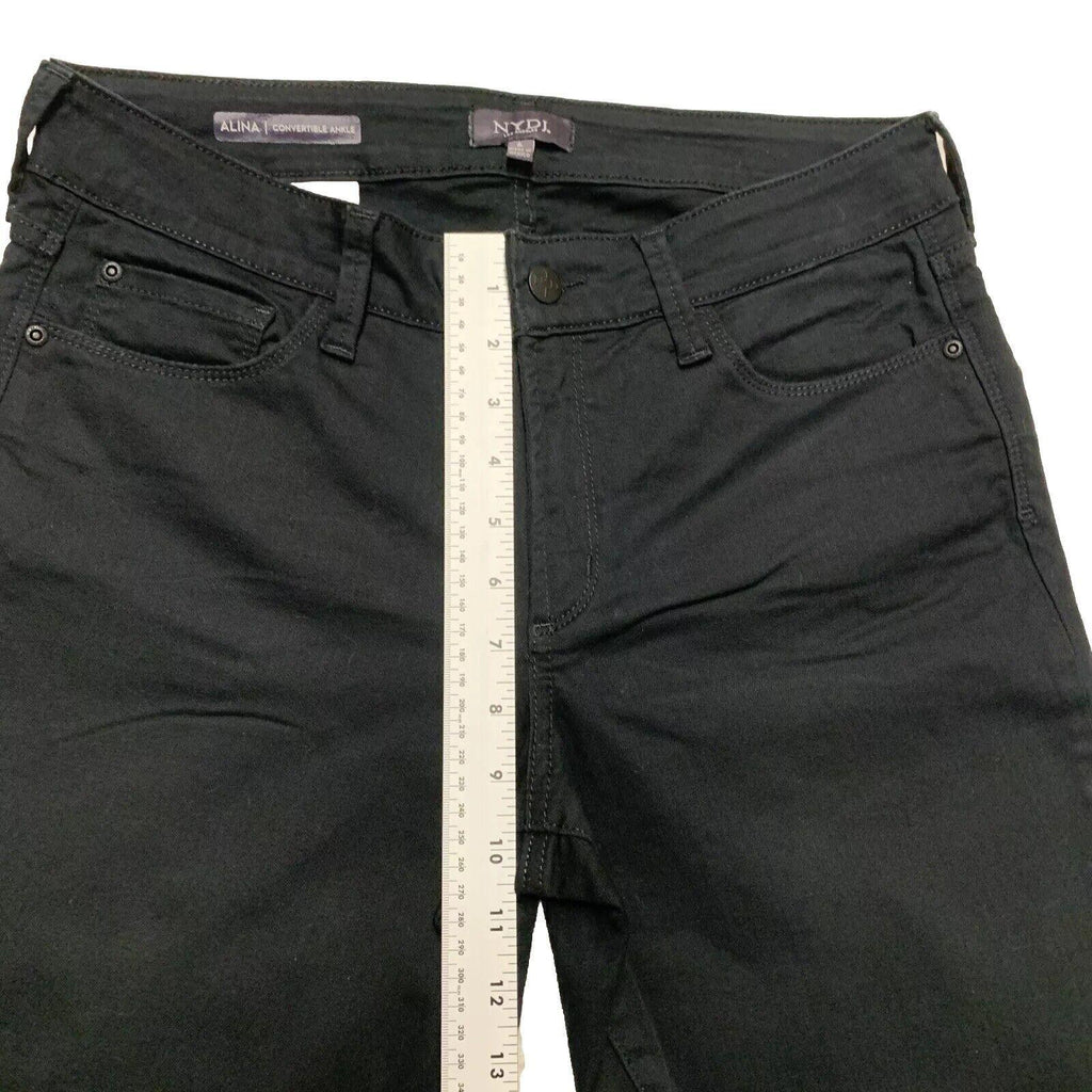 NYDJ Women’s Size 6 Black Jeans Straight Leg Stretch Lift Tuck Technology