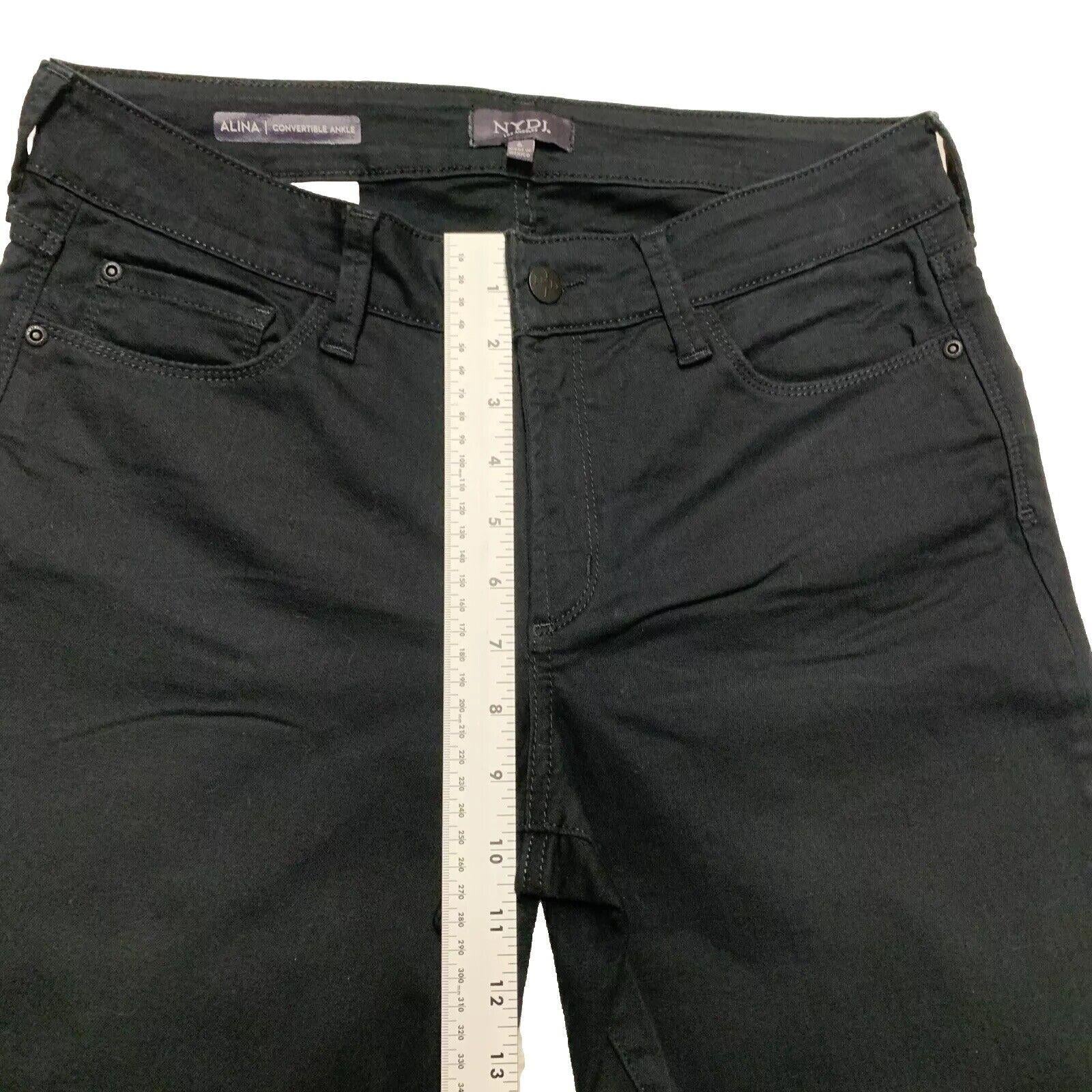 NYDJ Women’s Size 6 Black Jeans Straight Leg Stretch Lift Tuck Technology