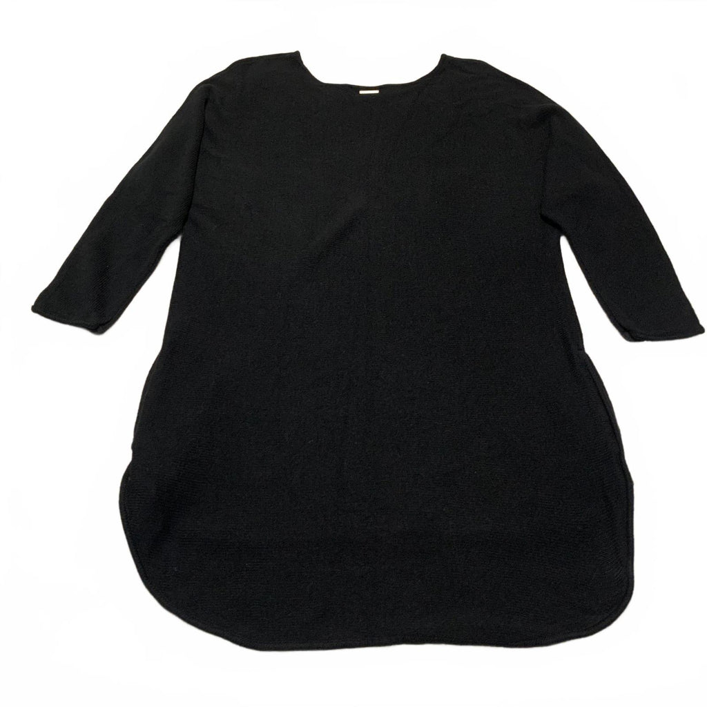 Michael Kors Women's Black Plus Size 1X  Knit Top Tunic Sweater High Low Hem