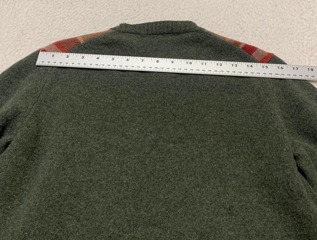 Grant Thomas Men's Size Large Plaid Wool Sweater