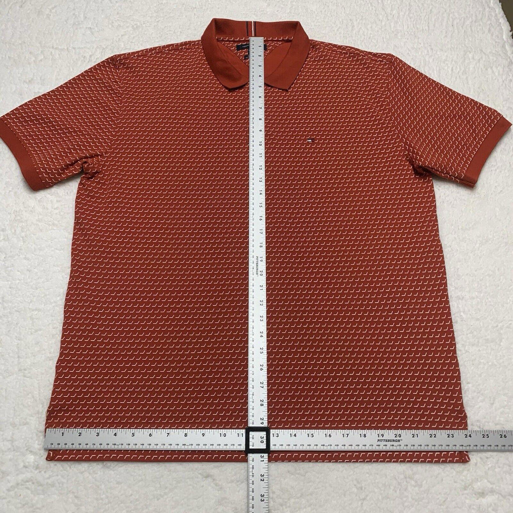 Tommy  Hilfiger Men’s XXL XXG TTG Polo Shirt Red/Orange