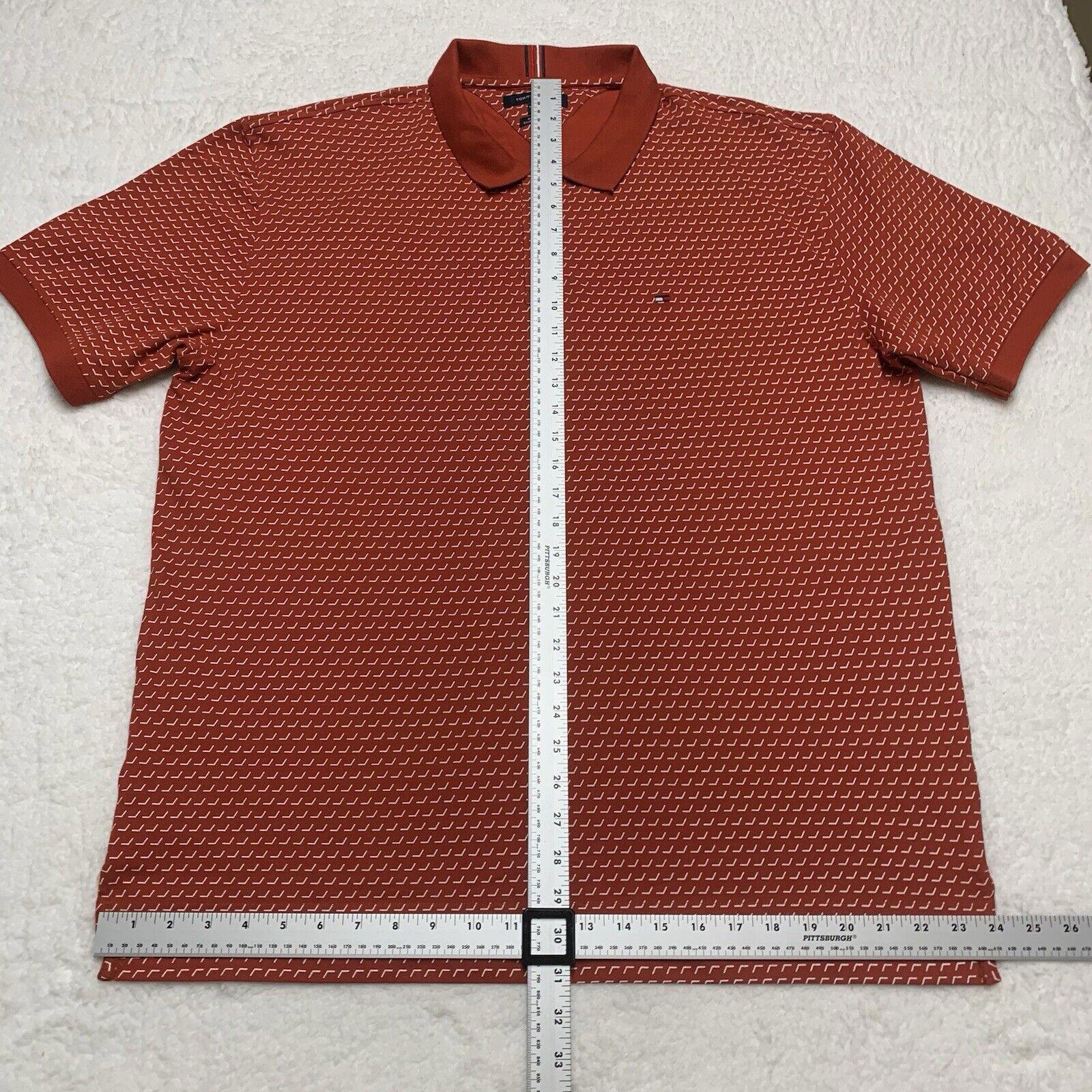 Tommy  Hilfiger Men’s XXL XXG TTG Polo Shirt Red/Orange