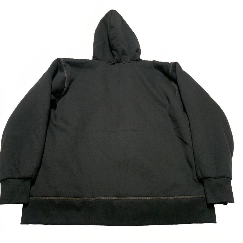 Smith's Work Wear Men's Large Black  Soft Sherpa Lined Hooded Sweater Jacket