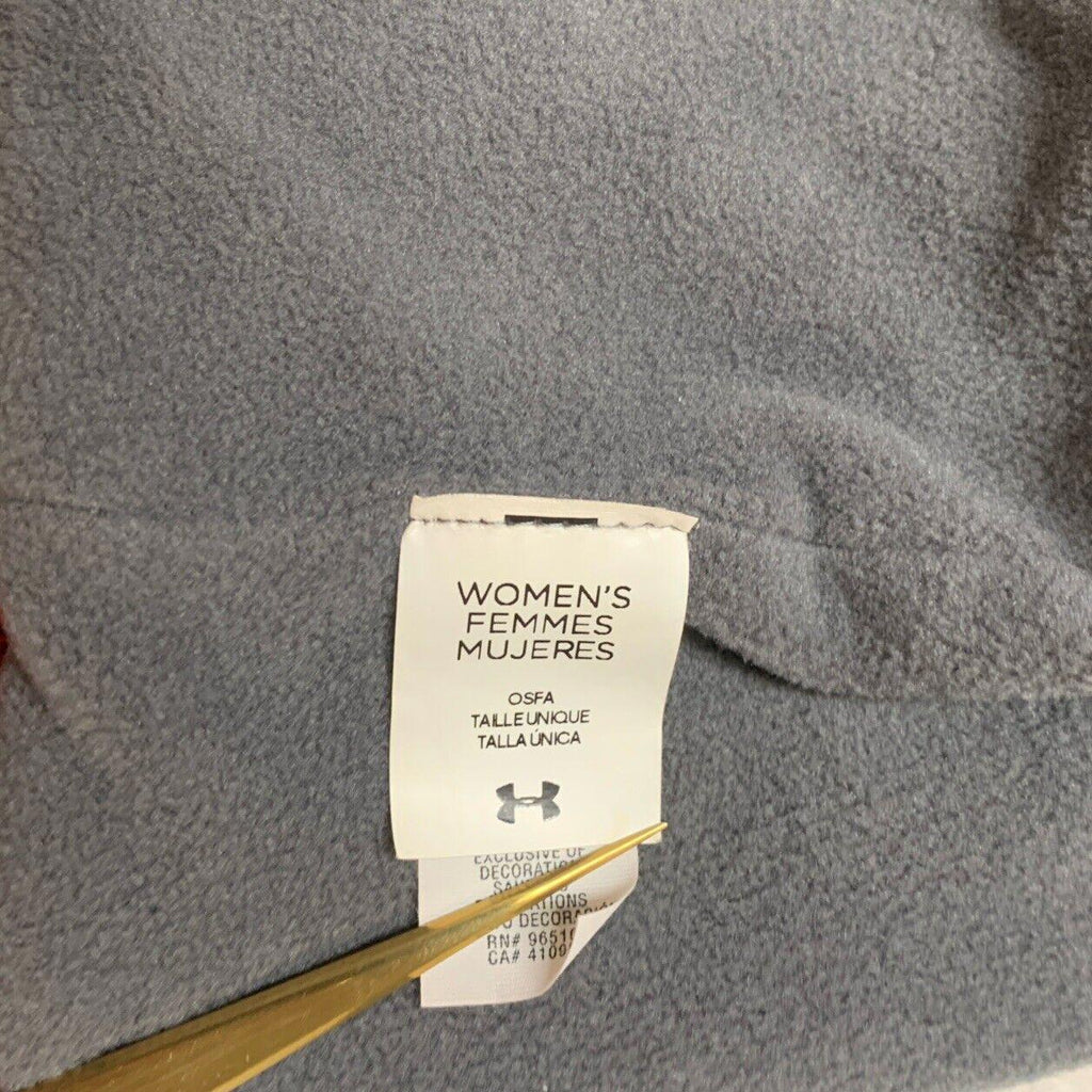 Under Armour Cable Knit Unisex Beanie Cap Fleece Lined Dark Teal Winter