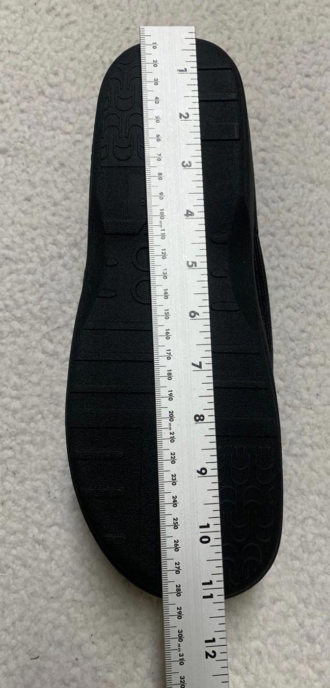 Unbranded Unisex Size 9 Black Slippers  Supportive Shoe