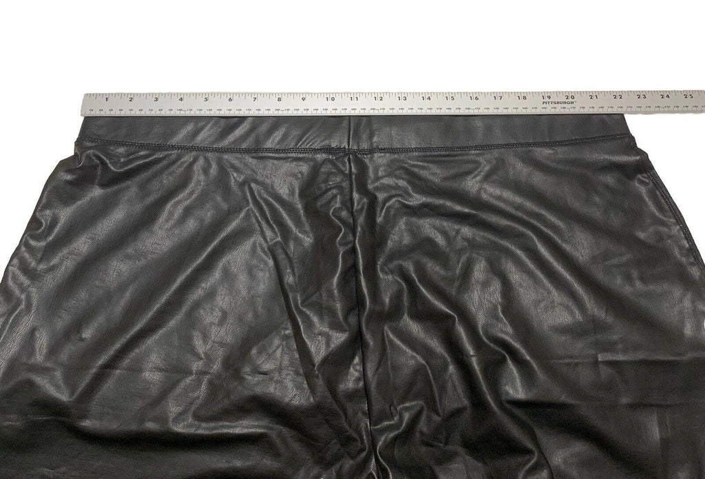 Ashley Stewart  Women’s Pants Size 26/28 Black Faux Leather