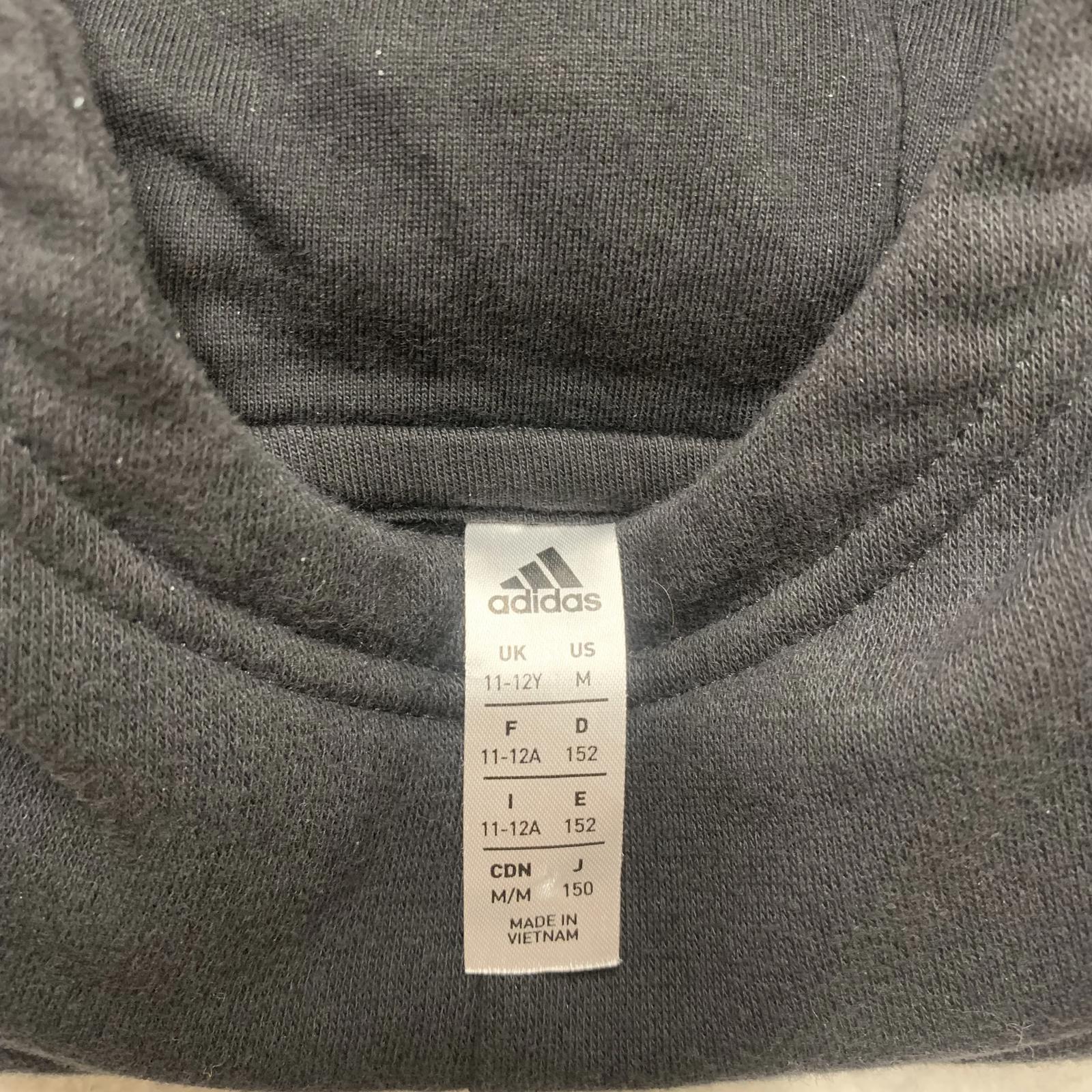 Adidas Youth Medium Black Soccer Club Hoodie Pequanock No 25
