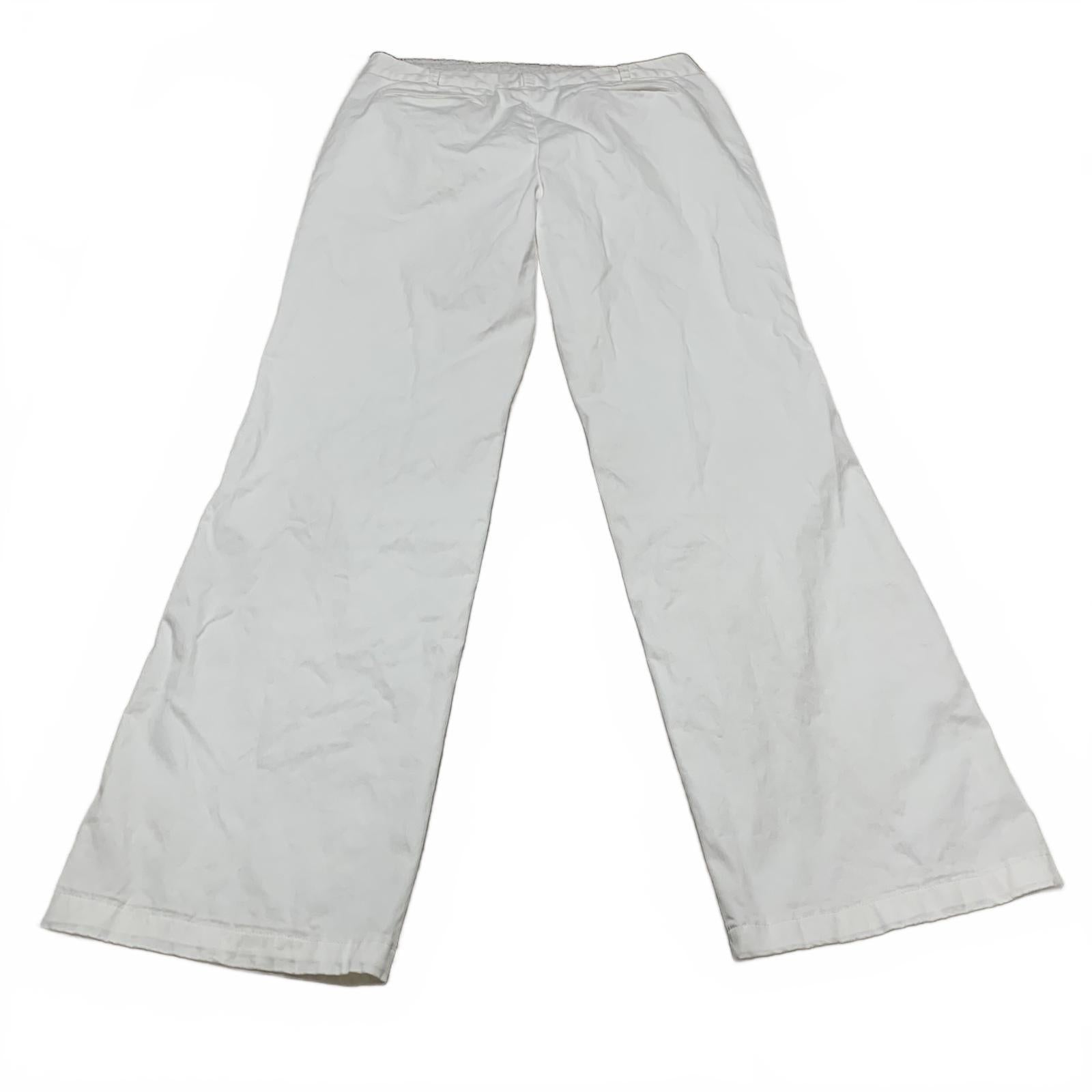 Lands' End Women's Size 16T White Wide Leg Pants