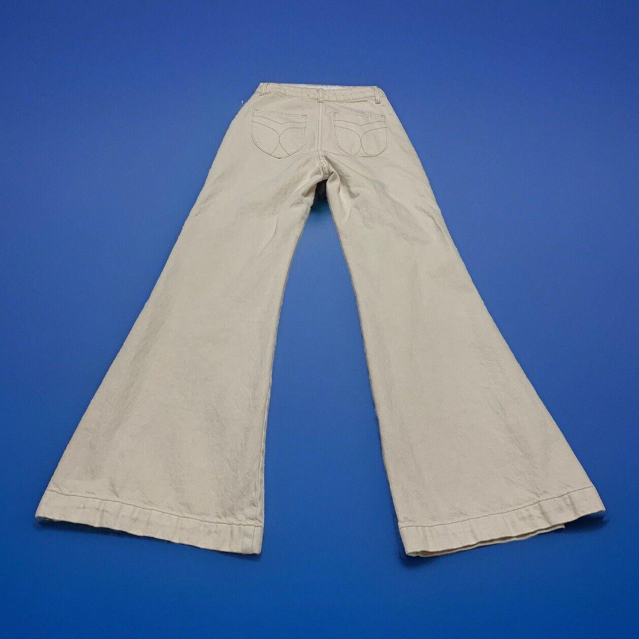 Rolla's Jeans Women’s Sz 25  Flare Beige  Button Up Fly Leg