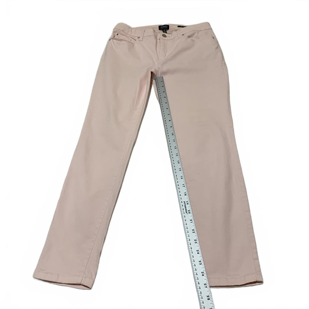Jones New York Women's Size 10 Light Pink Madison Skinny Stretch Jeans W30.5x27L