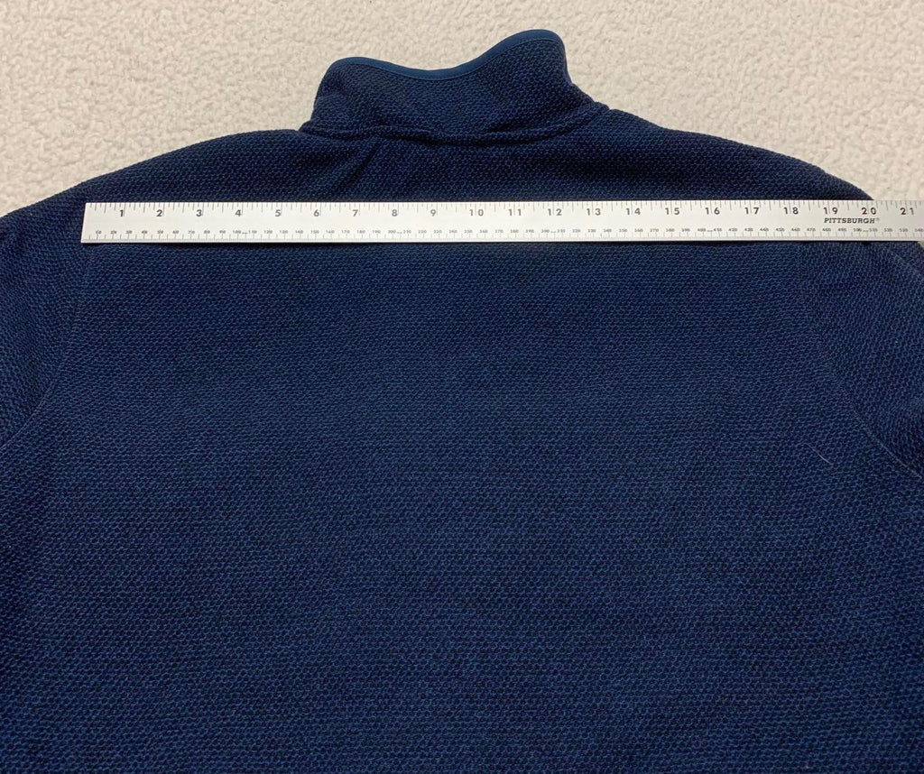 Orvis Men's Size Medium Navy Blue Fleece Jacket Sherpa Lining
