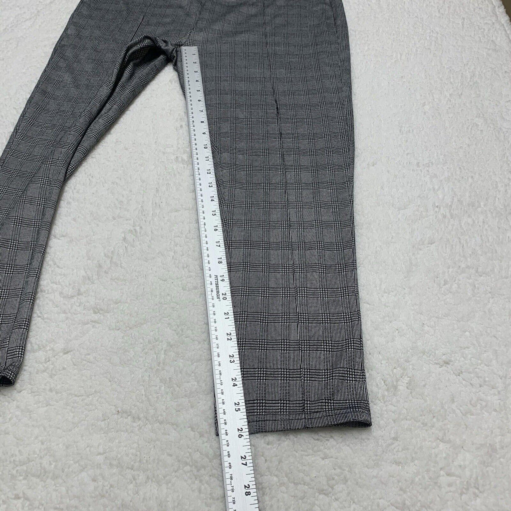 Maze Collection Pants Women's 3X Black Plaid Stretch Sewn