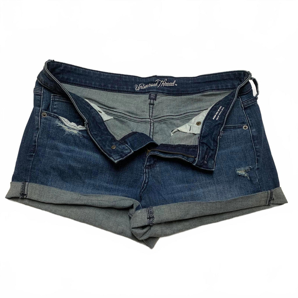 Universal Thread Women's Size 10 Blue Mid Rise Denim Shorts