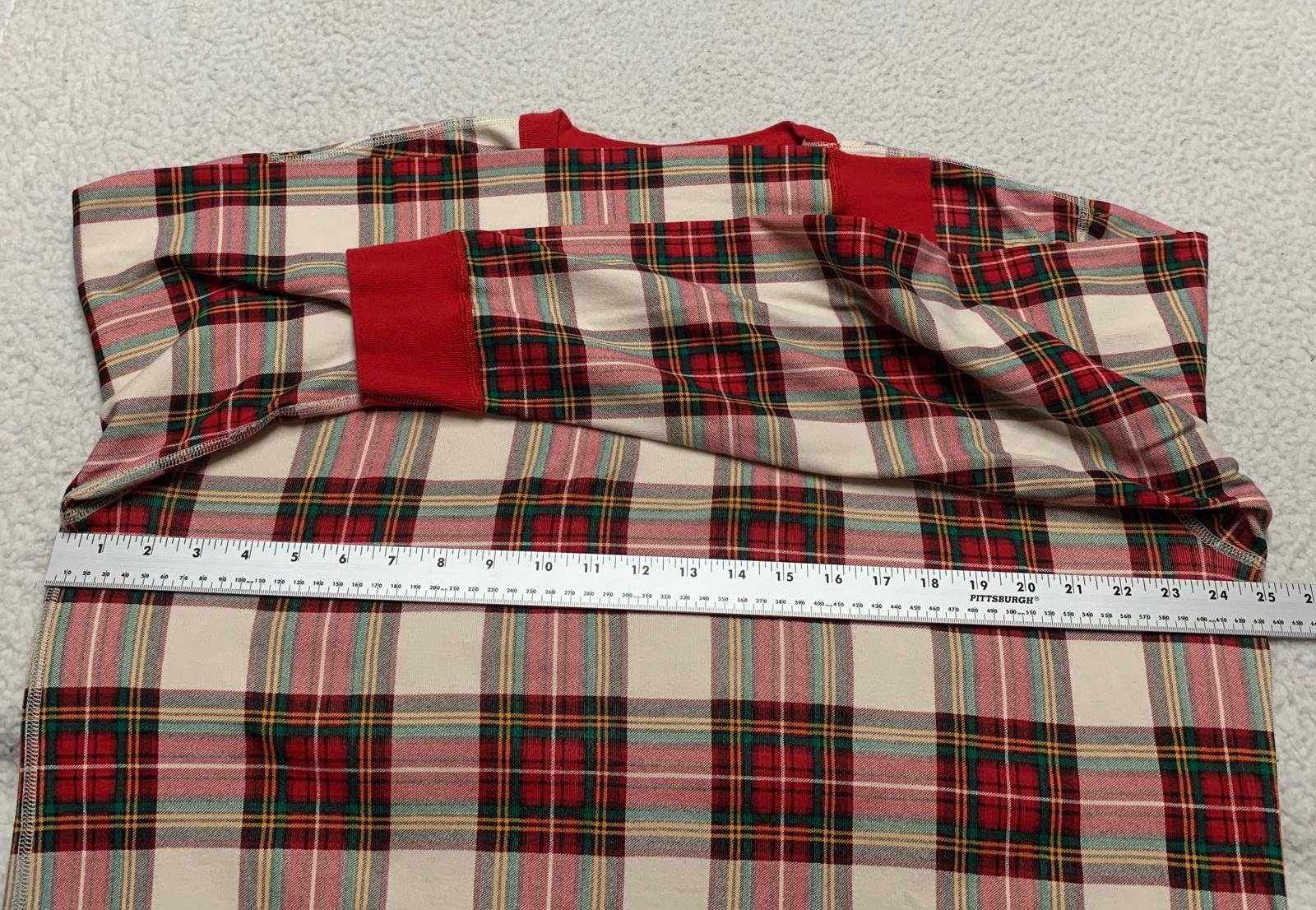 VTG Hanna Andersson Womens Size XXL Red Plaid Long Sleeve Shirt Organic Cotton