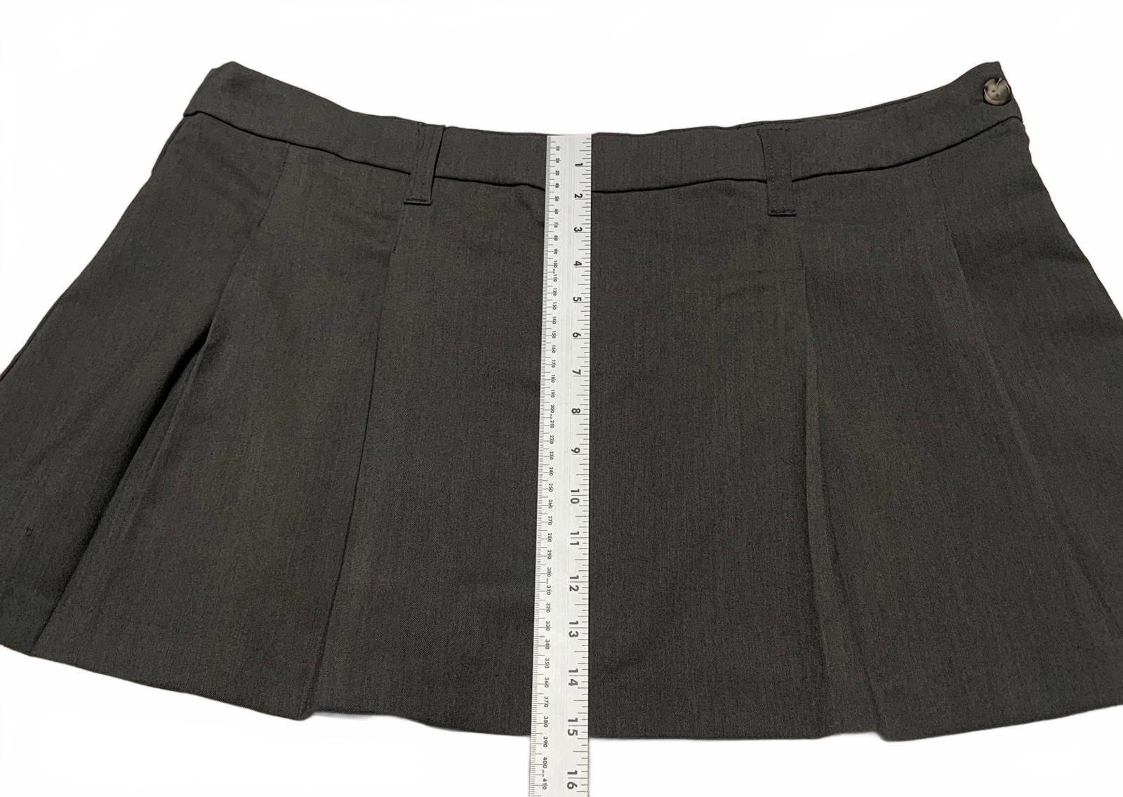 H&M Conscious Collection Womens Sz XL Gray Pleated Mini Skirt W42