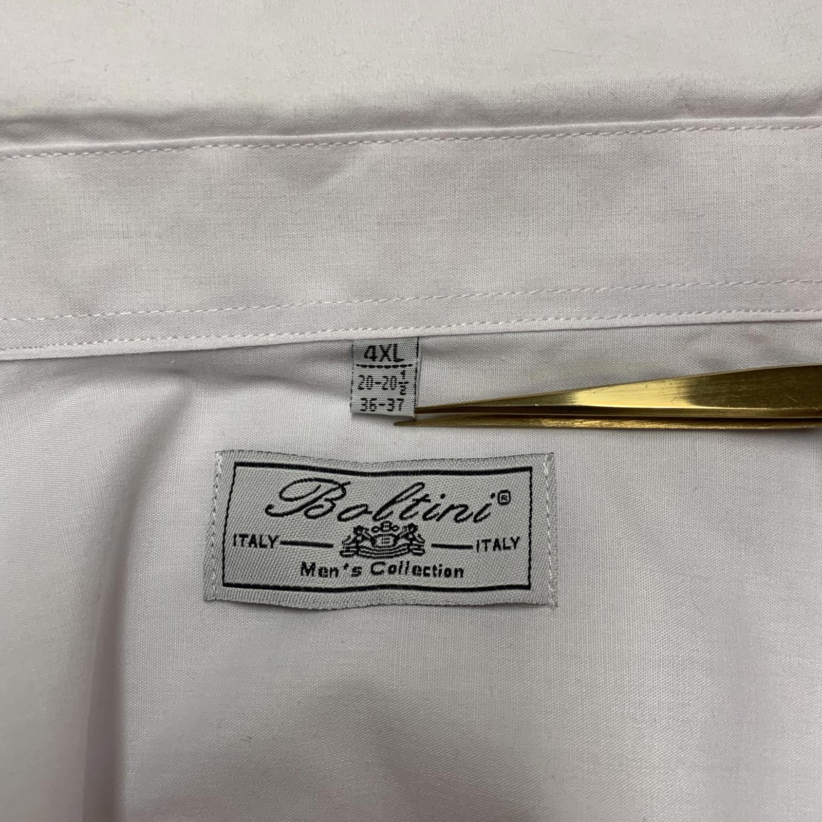 Boltini Men's 4XL White Classic Fit Button Dress Shirt 20-20.5