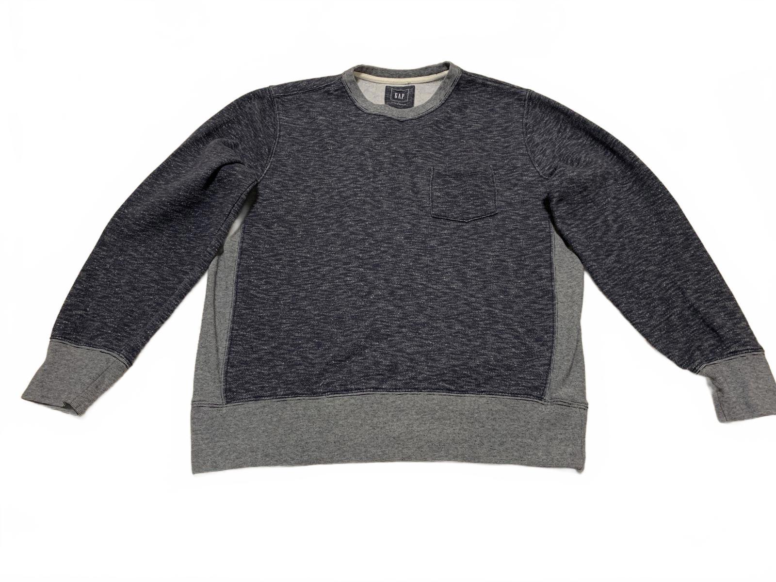 GAP Men's Size Large Dark & Light Gray Crew Neck Sweatshirt