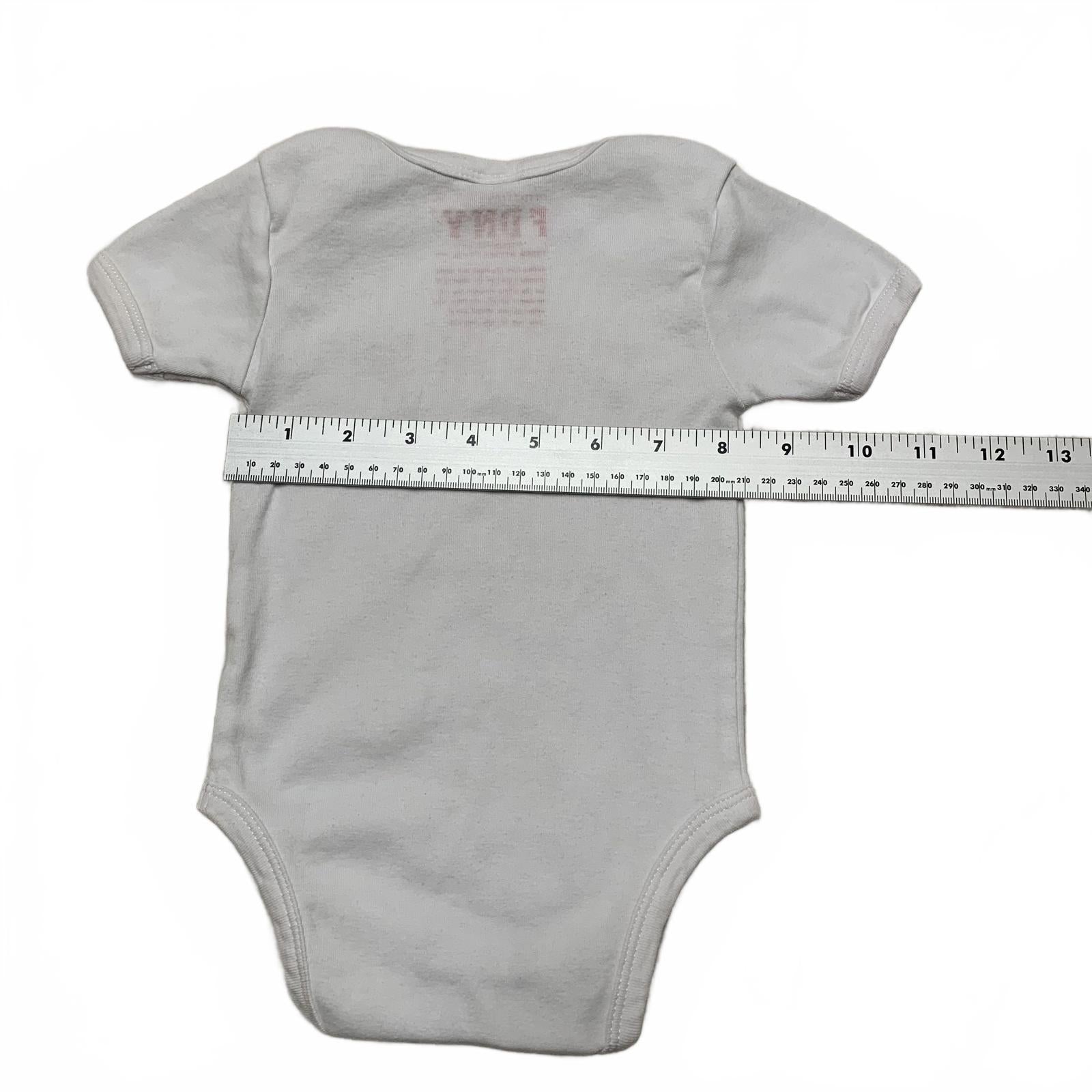 Official Licensed FDNY T- Shirt Size 6-9 Months White Red Baby