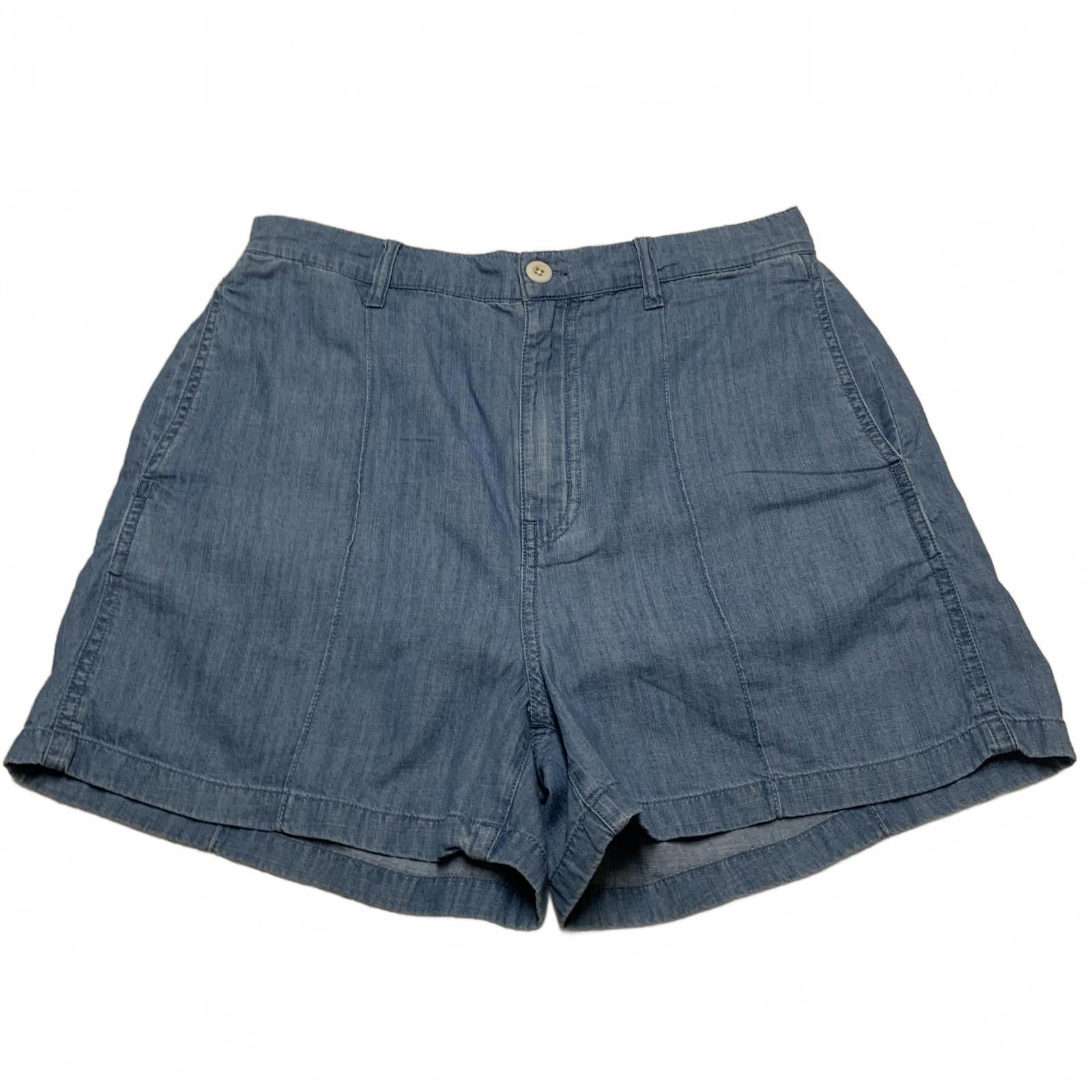 Madewell Women's Sz 28 Blue Chambray Bermuda Shorts W30