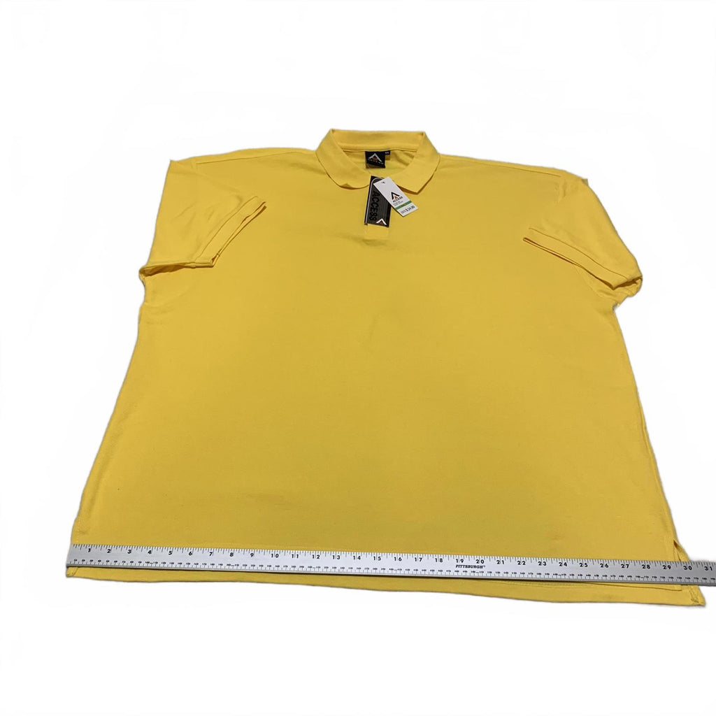 Access Men’s 6XL Yellow Polo Shirt NWT Short Sleeve Big & Tall Casual Uniform