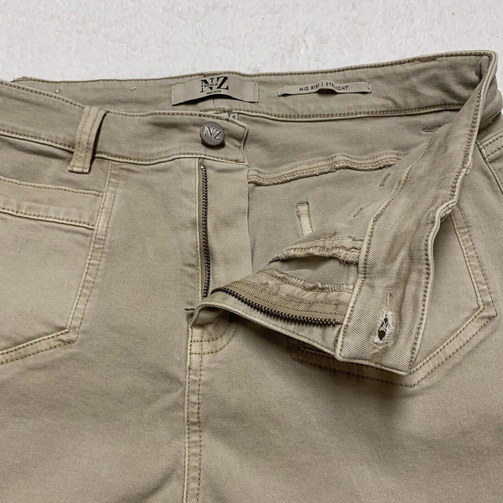 Nic+Zoe Jeans Women’s Size 32 Tan  Patch Front Pocket Beige