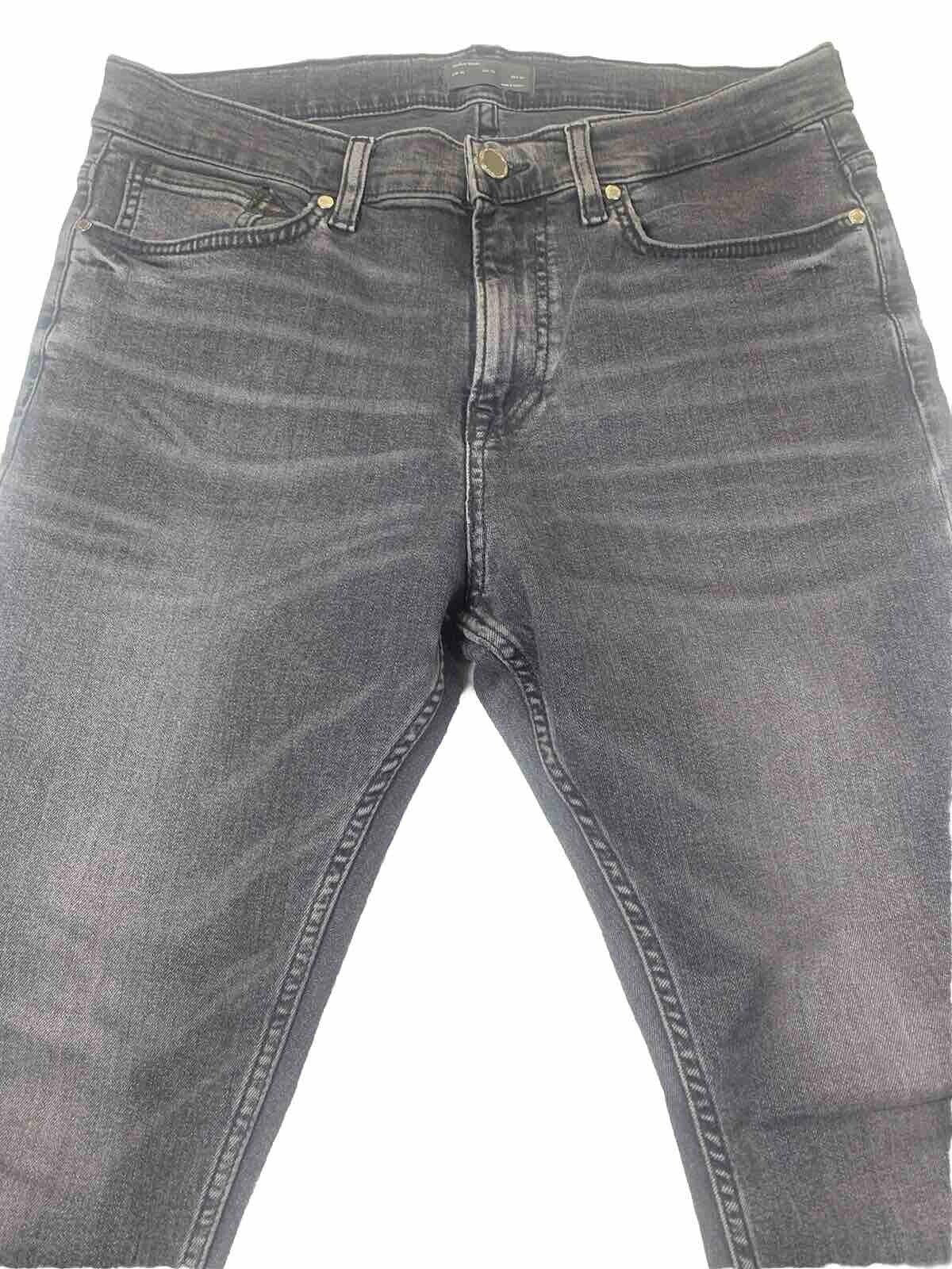 Zara Jeans Men 32 Black Denim  Medium Wash Pants