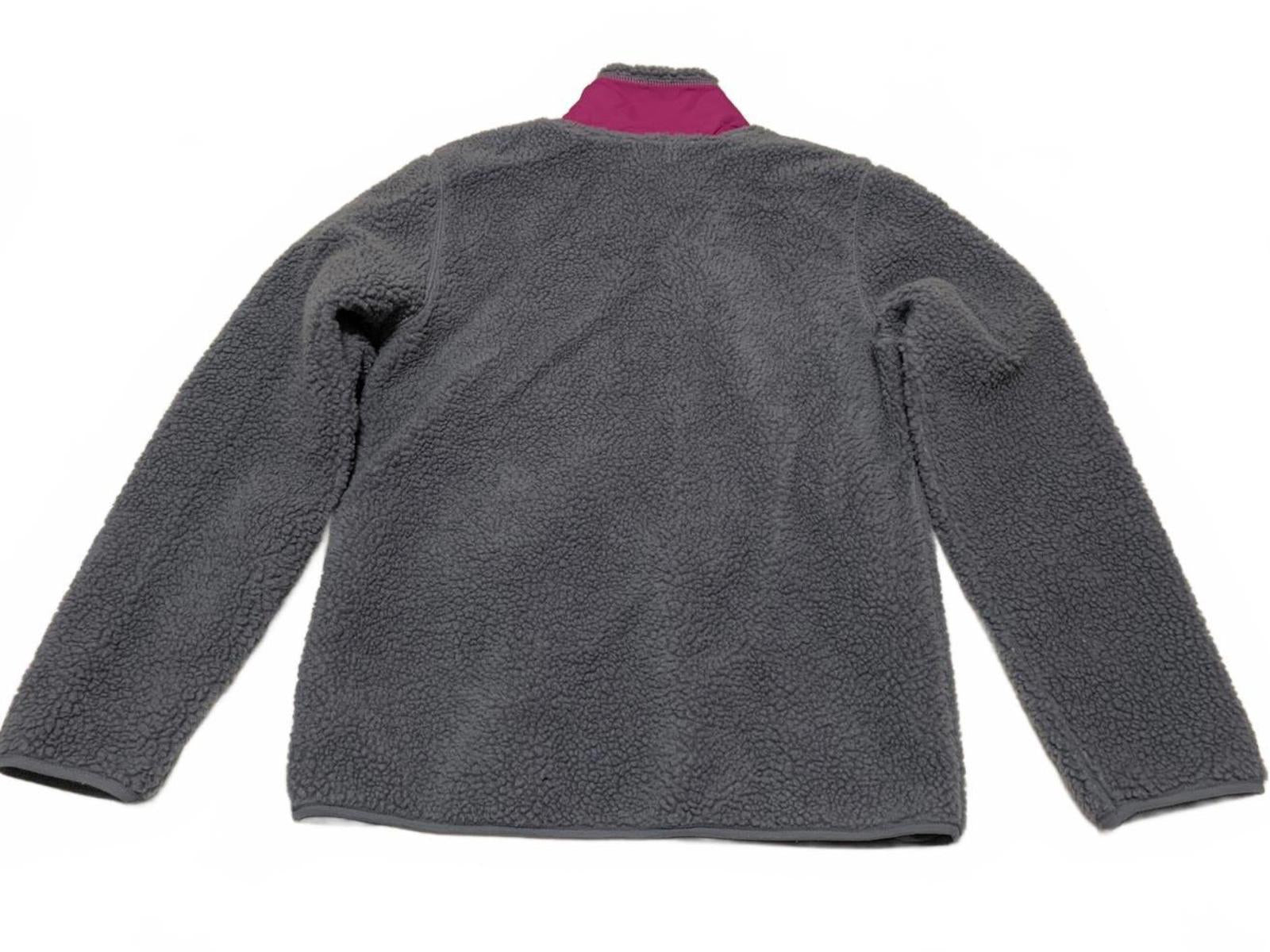 Old Navy Girl’s Size XL TG 14R Gray Fleece Jacket Pink Accent