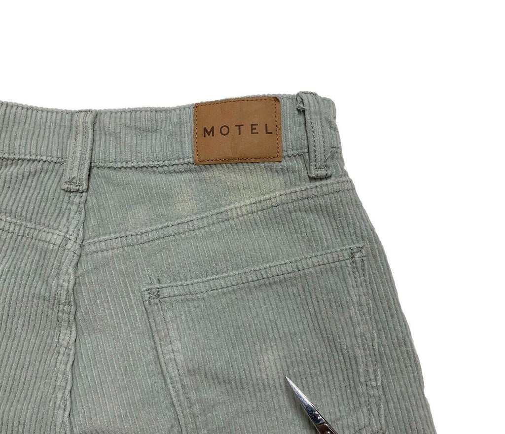 Motel Corduroy Pants Women’s XS Mint Green Wide Leg Light