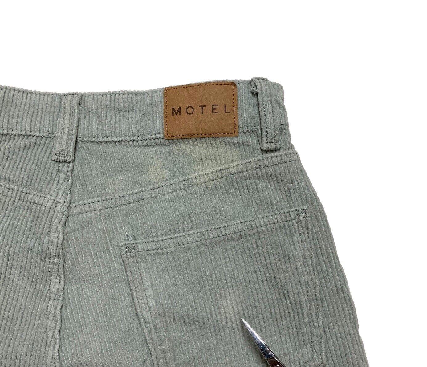Motel Corduroy Pants Women’s XS Mint Green Wide Leg Light