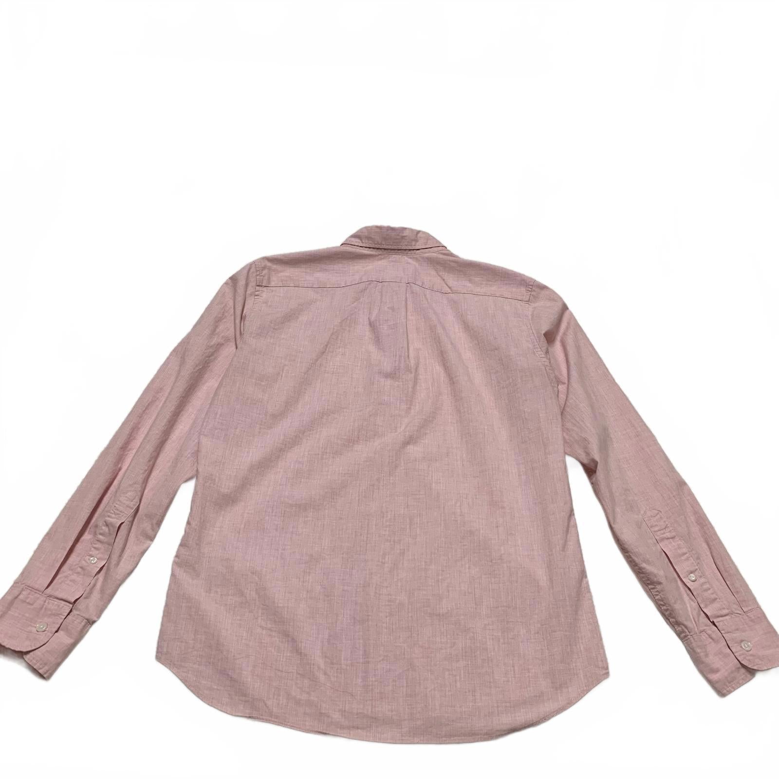 J Crew Long Men’s Small Short Pink Button-Up Shirt Slim Fit