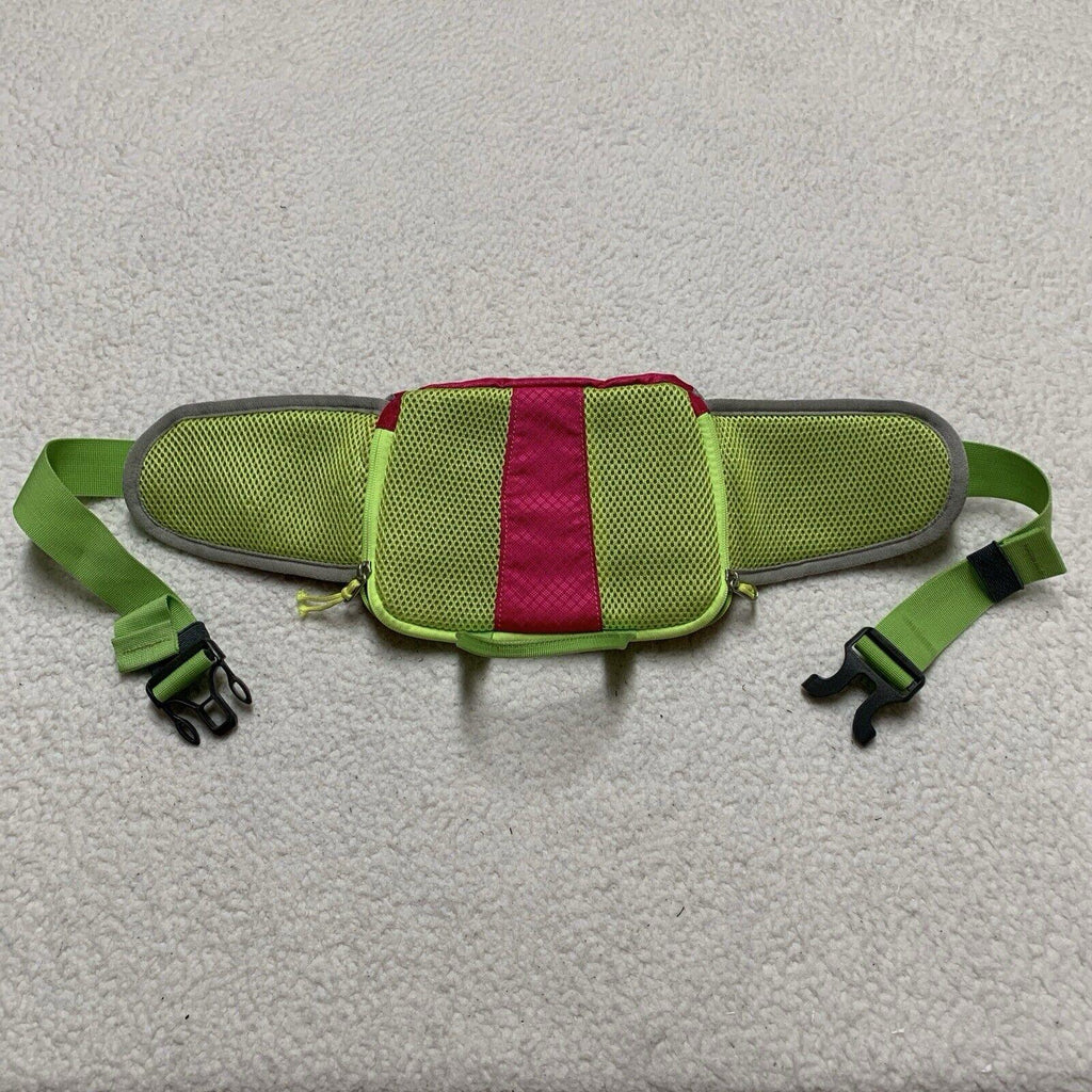 SEEU Gray Pink Green Fanny Pack Sling Crossbody Waist Bag Trail Hike