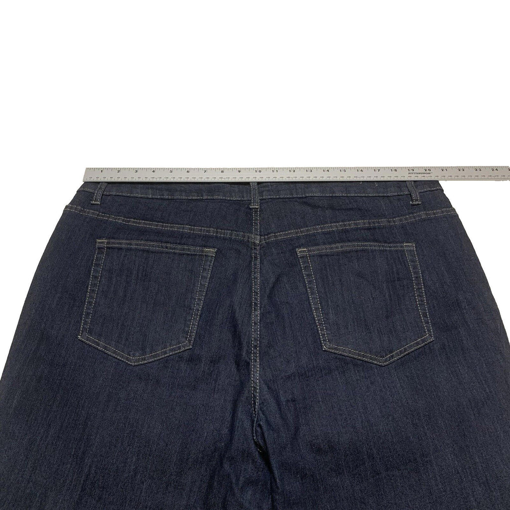 Avenue Denim Jeans Women's 22P Plus Dark Blue Stretch