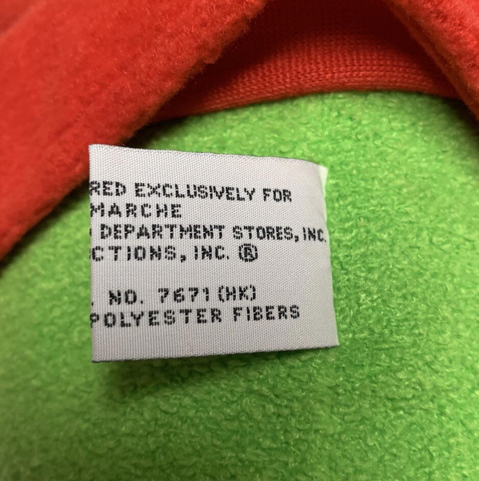 Macy's Muppets Kermit the Frog Frogtographer Photographer Plush 26" No Camera