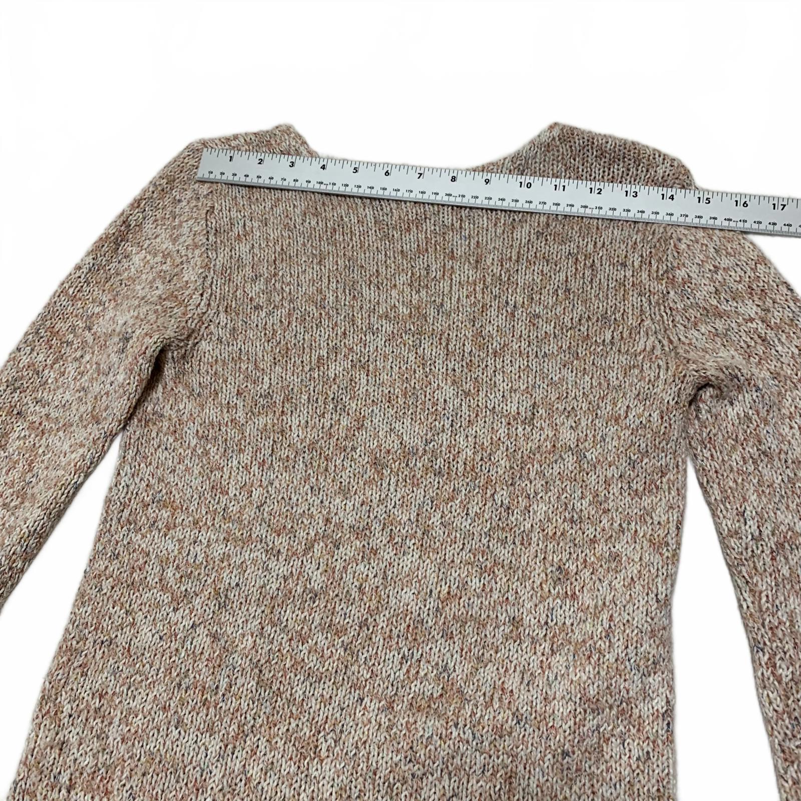 LOFT Women's Size XS Peach Knit Beige Sweater Cozy Fall Layer Long Sleeves