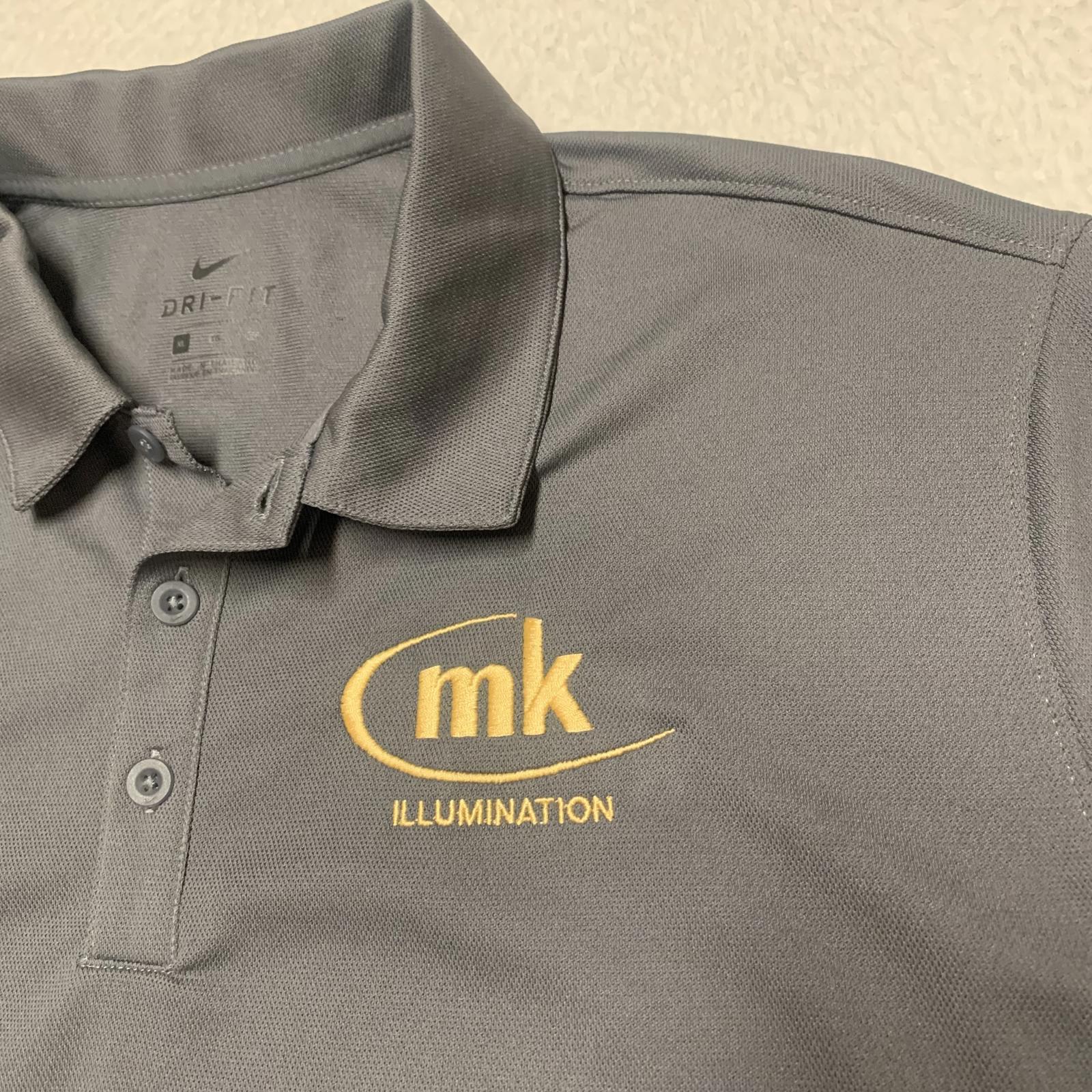 Nike Dri-FIT Gray Polo Shirt with MK Illumination Logo