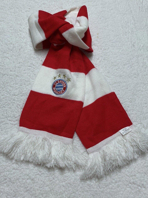 Manchester United Scarf One Size Fits All Striped Red White Football Soccer