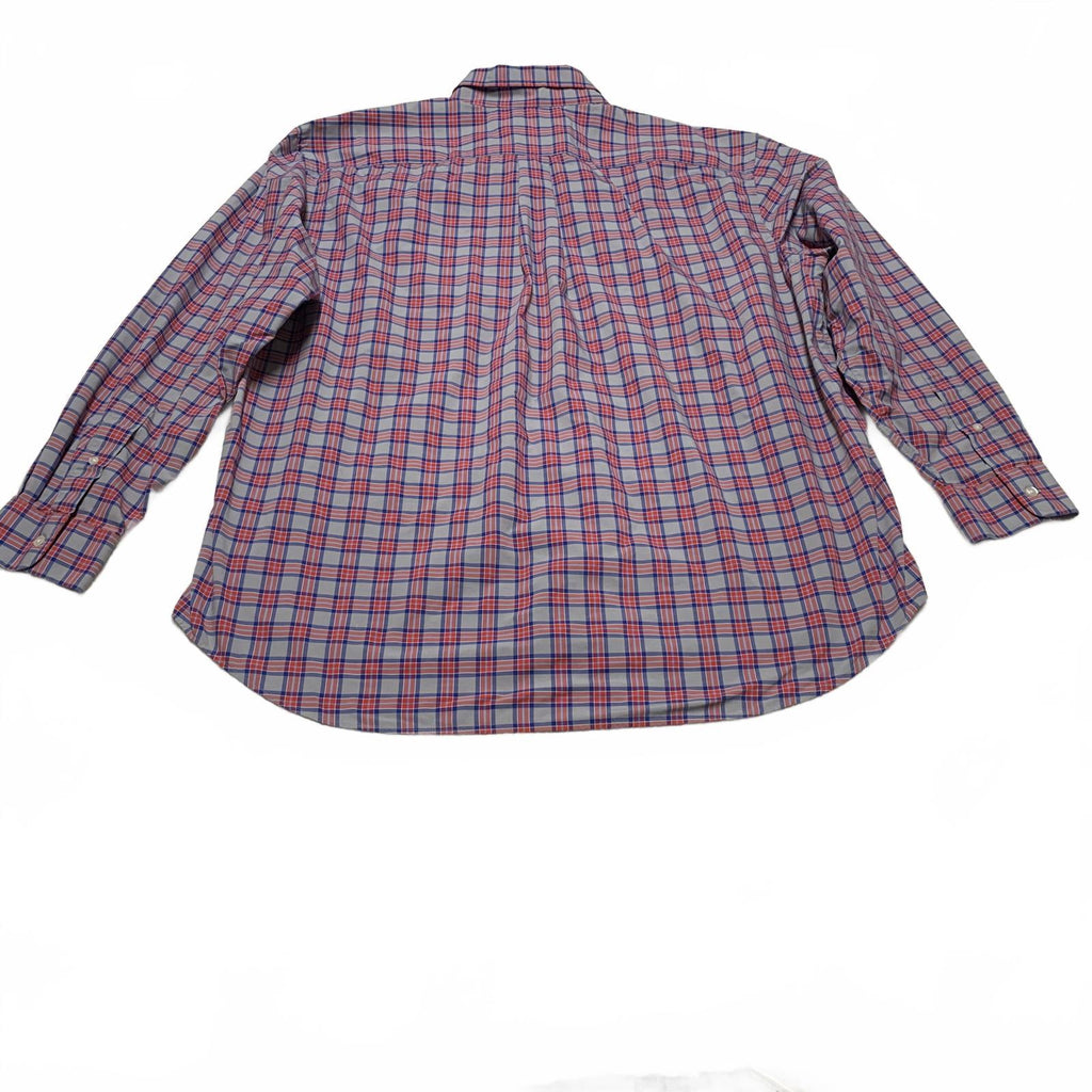 Vineyard Vines Mens Sz XXL Plaid Red Classic Fit Murray Button Shirt