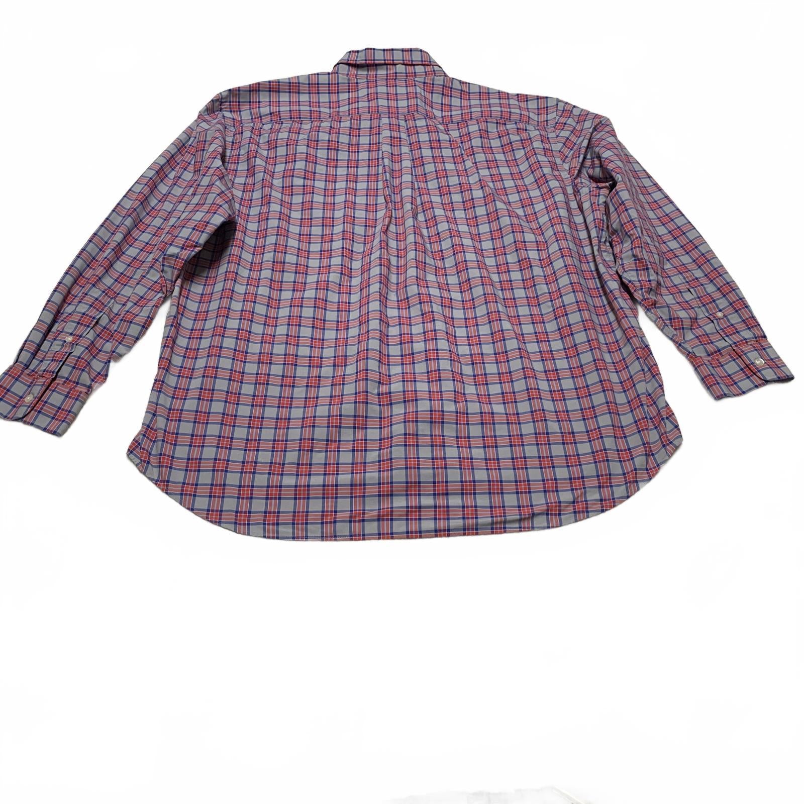 Vineyard Vines Mens Sz XXL Plaid Red Classic Fit Murray Button Shirt