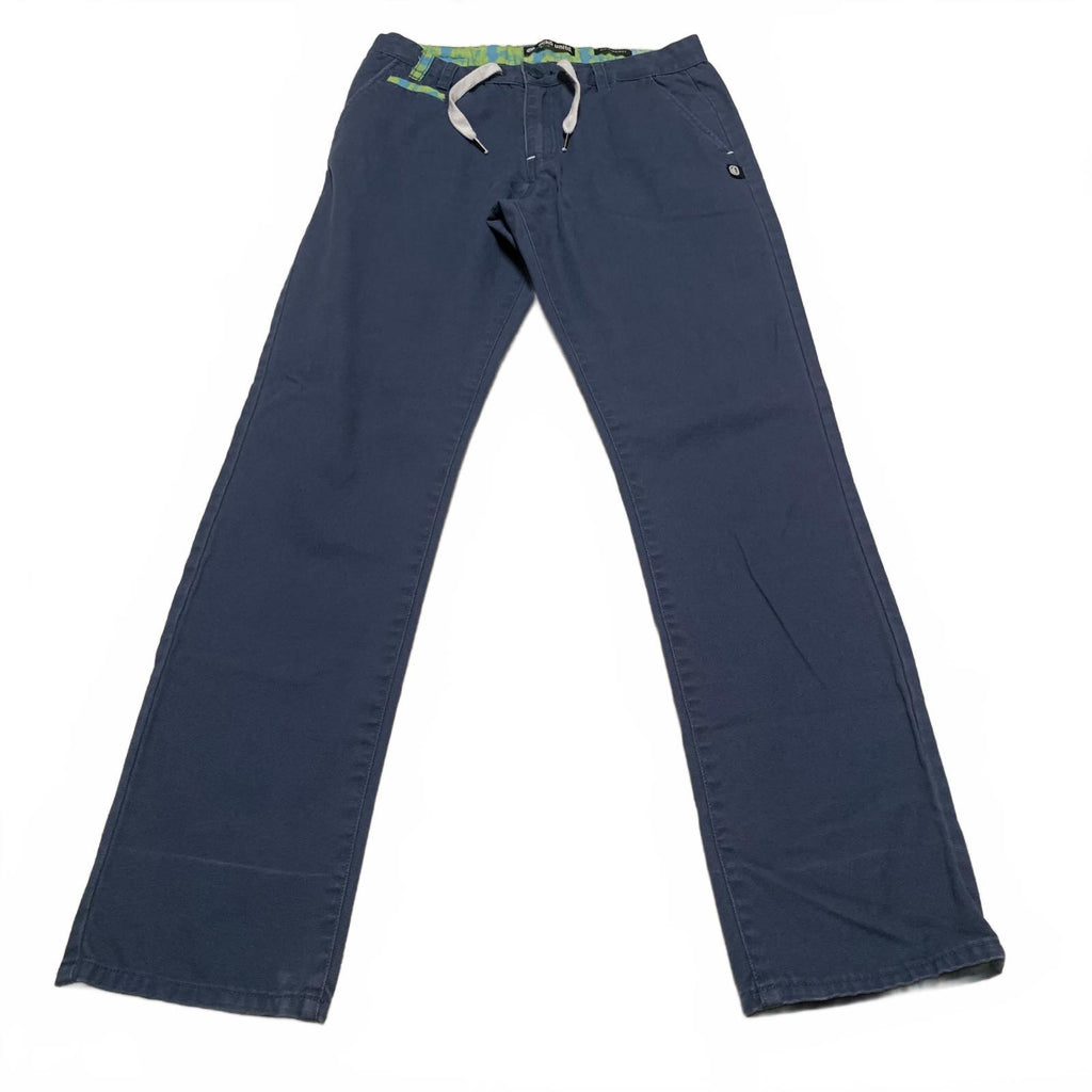 Ecko Unltd. Men's See Measurements Blue Fit-Straight Casual Pants Navy Blue