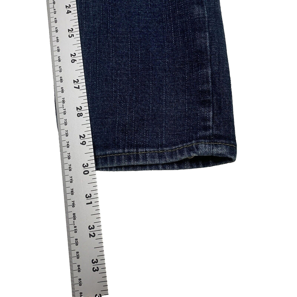 True Religion Skinny Jeans Women's Sz 29 Blue Back Flap