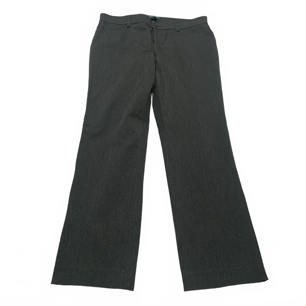 Lauren Ralph Lauren Womens Sz 10 Petite Gray Adelle Dress Pants Trousers W34x28