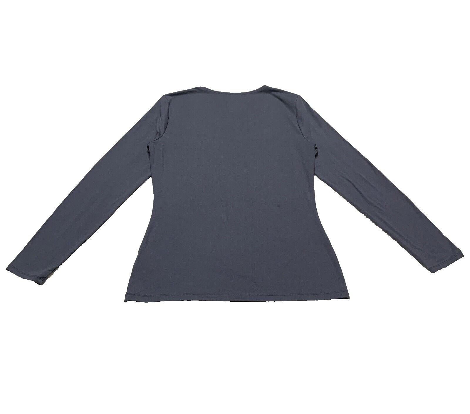 32 Degrees Heat Womens Size Small Blue Crew Neck Soft T-Shirt Pull On Under Lay