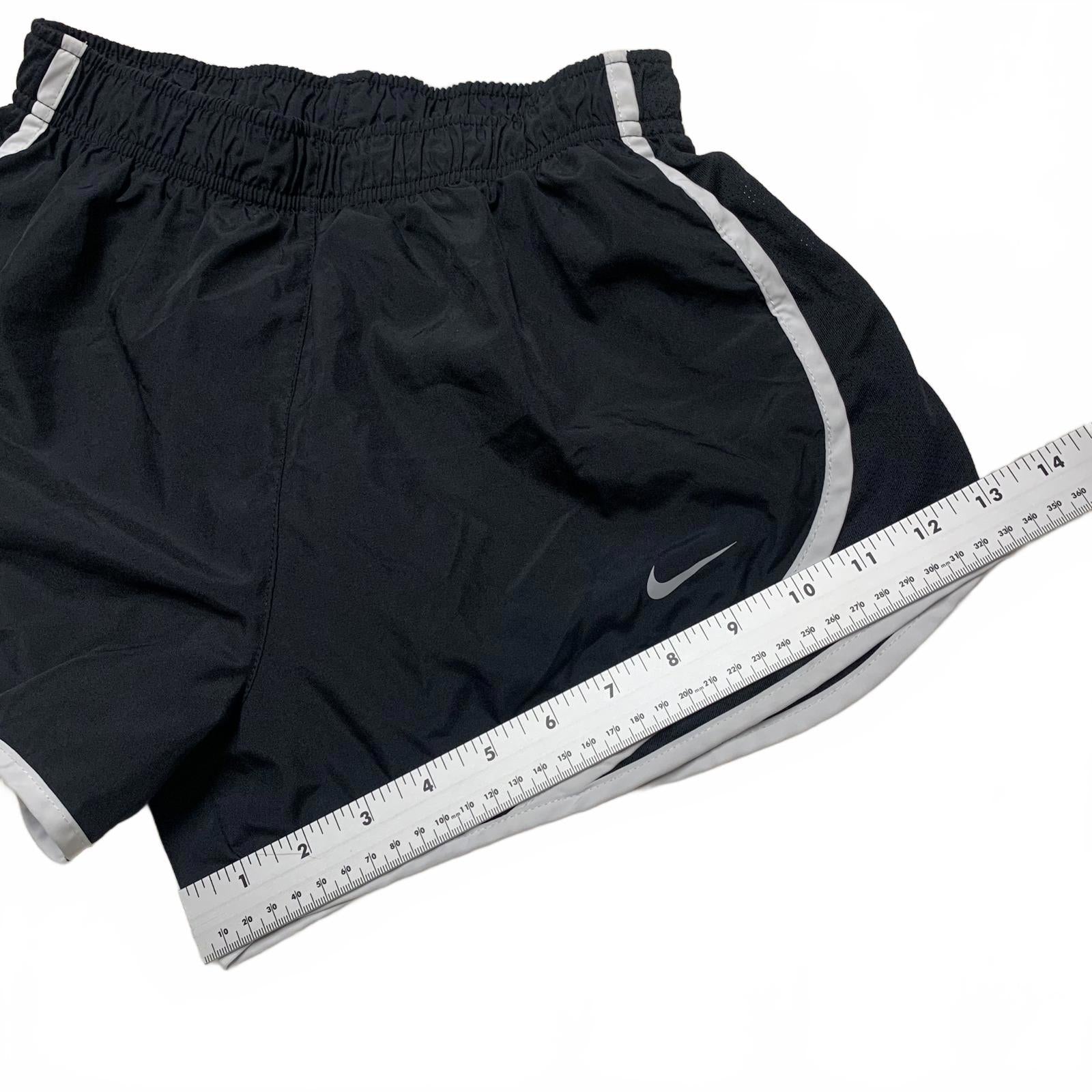 Nike Dri Fit  Women's Sz Small Running Shorts Black White Trim