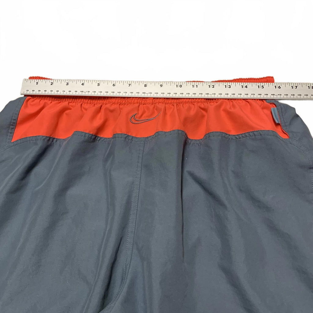 Nike Men's Sz XL Gray & Orange Swim Shorts