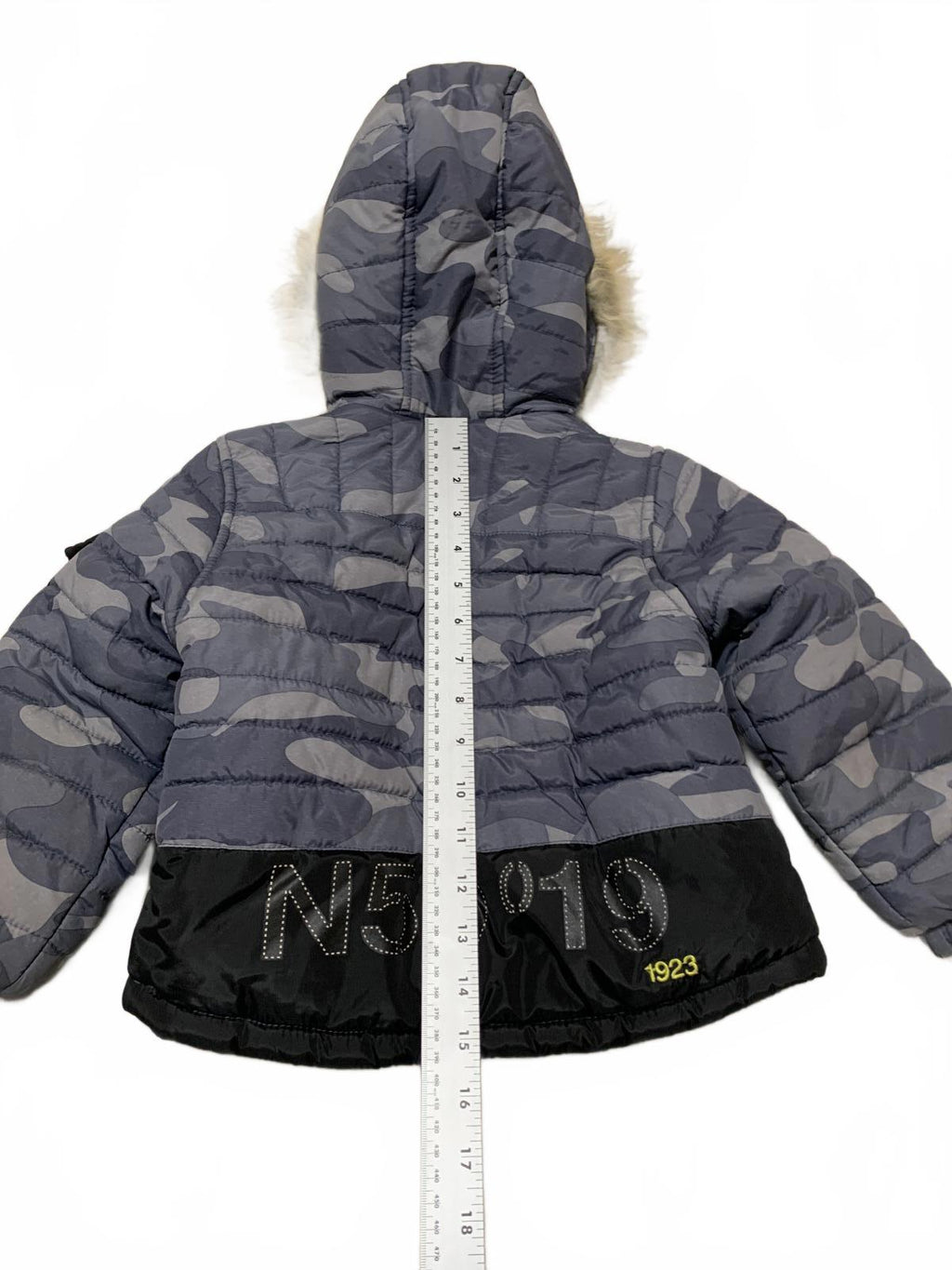 London Fog Kids Size 3T Black Fleece-Lined Winter Coat Faux Removqble Fur Hood