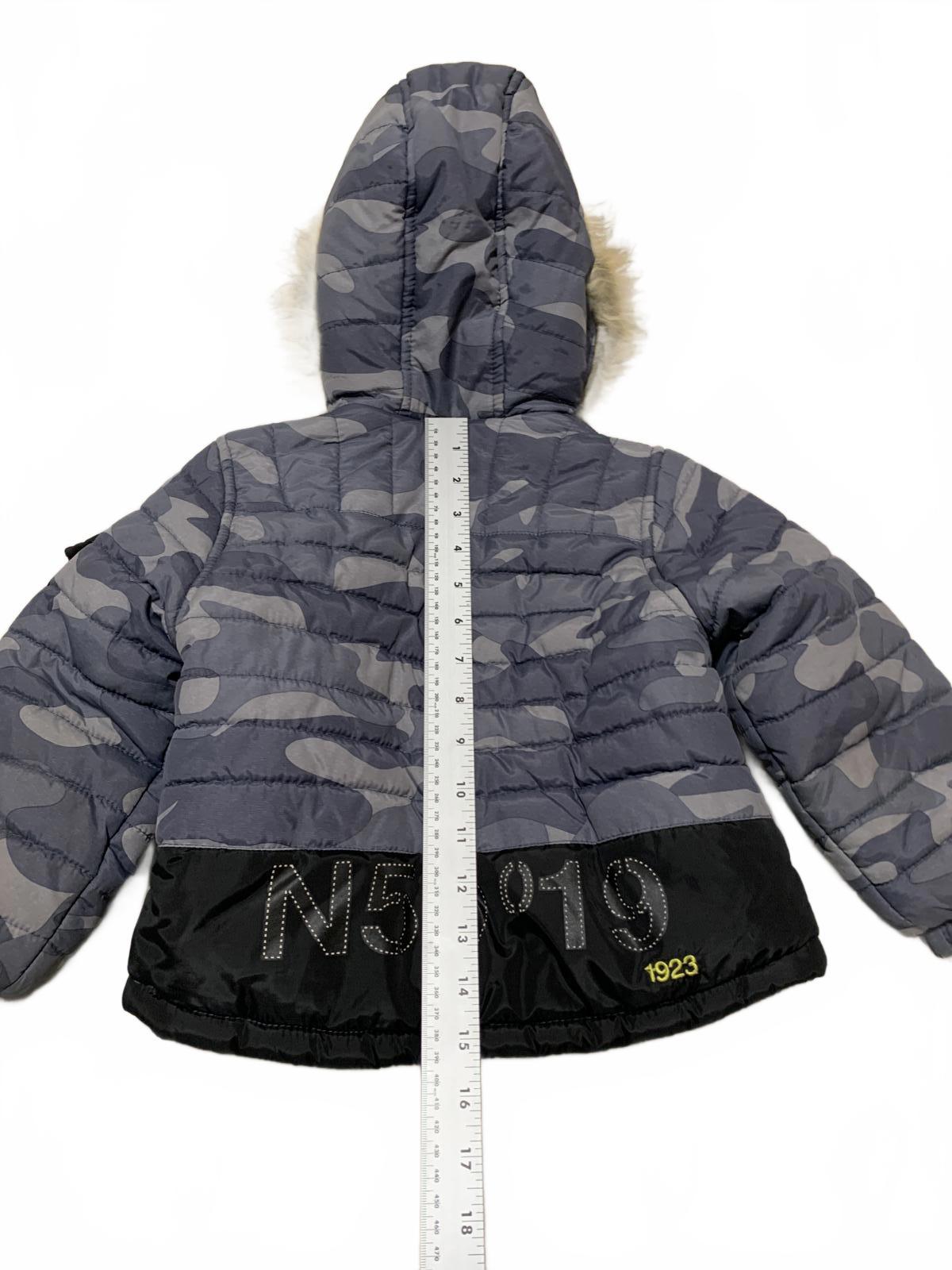 London Fog Kids Size 3T Black Fleece-Lined Winter Coat Faux Removqble Fur Hood